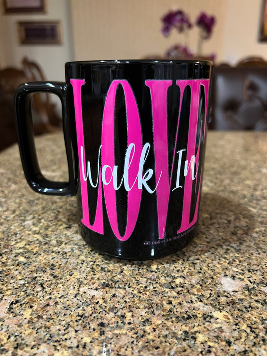 WALK IN LOVE | 15OZ Double Sided Porcelain Mug