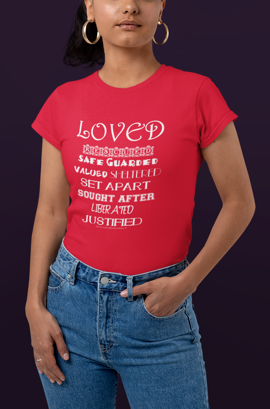 LOVED (Front & Back) | Port & Company T-shirt (All Sales Final)